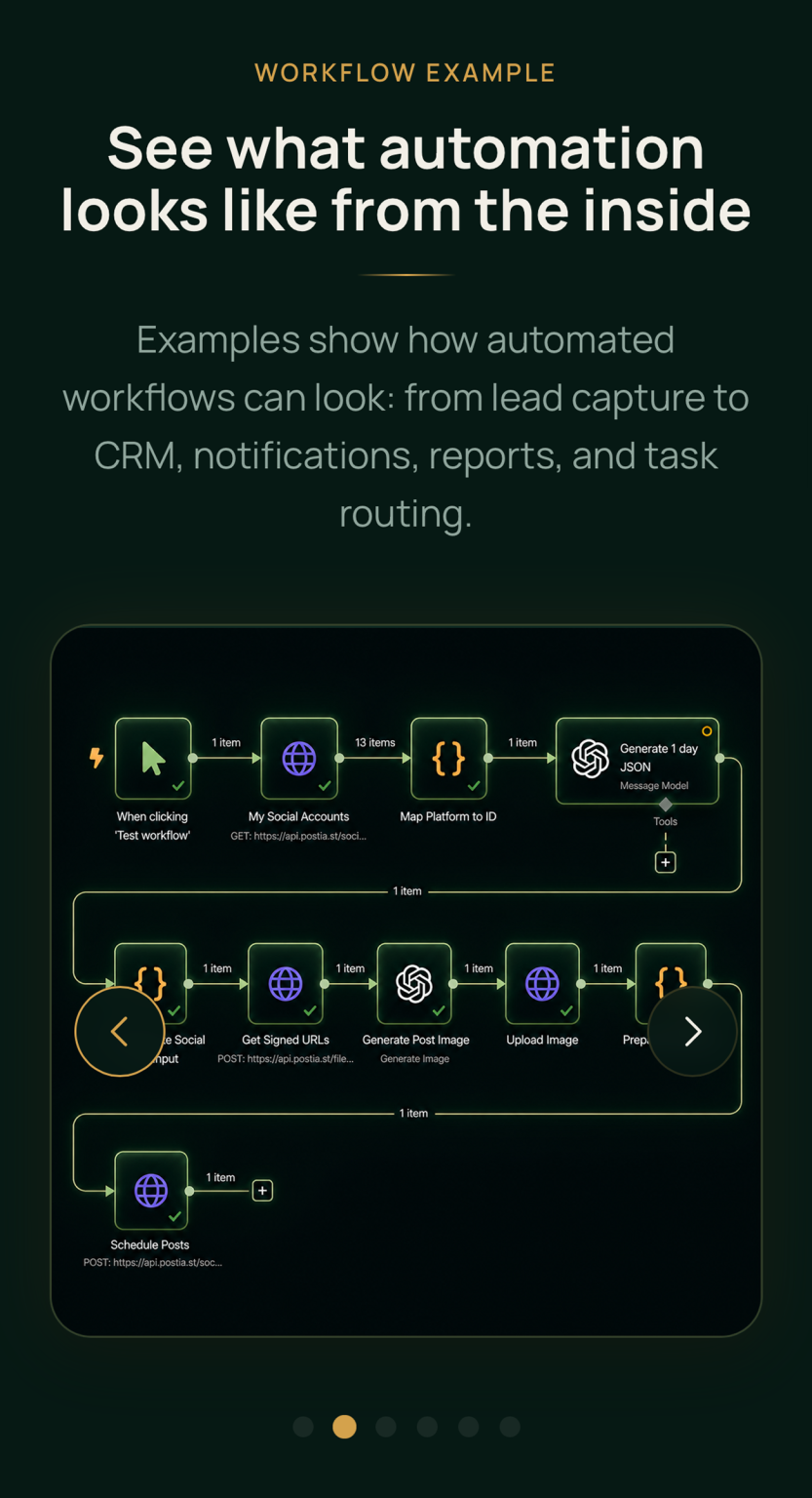 FlowMind AI — лендинг услуг AI-автоматизации — mobile screenshot