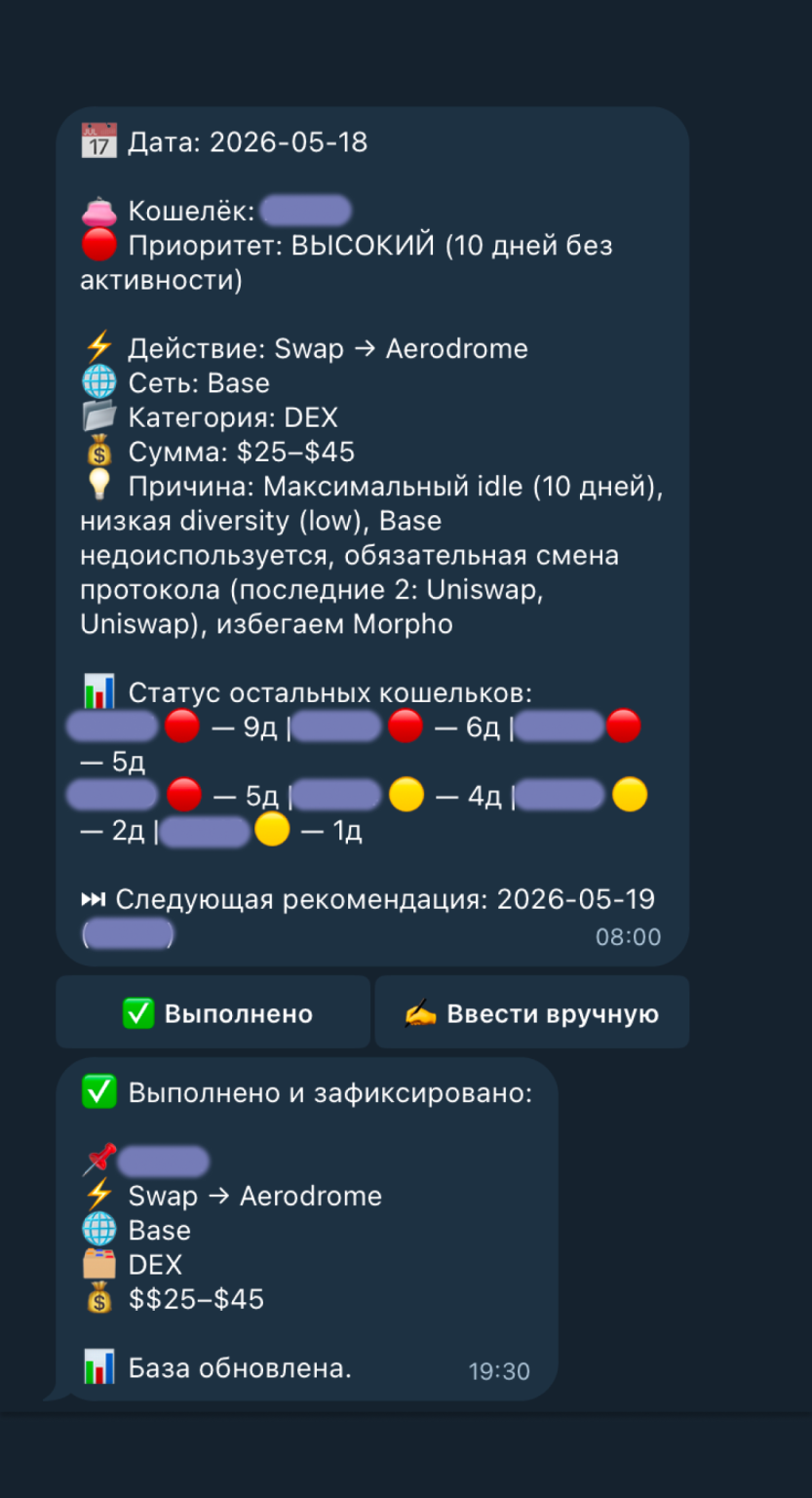 Система мониторинга крипто-активности — mobile screenshot