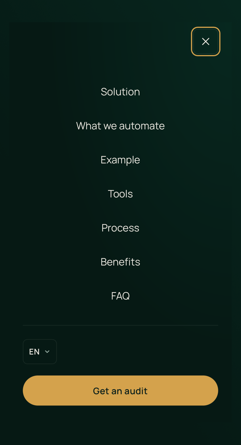FlowMind AI — лендинг услуг AI-автоматизации — mobile screenshot